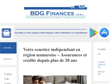 Tablet Screenshot of bdgfinances.be